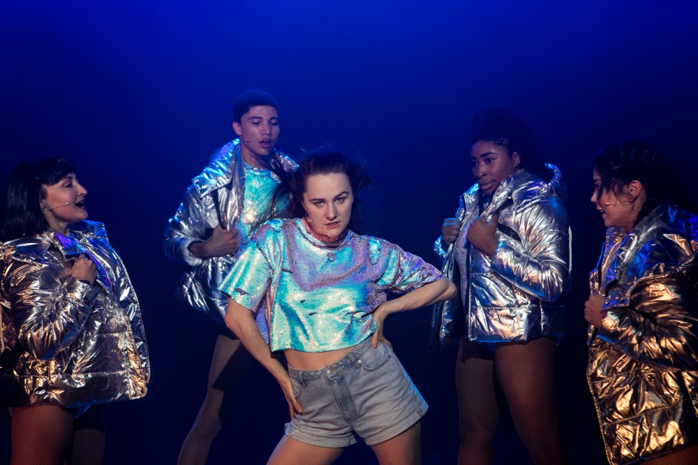 Sharon Millerchip, James Majoos, Yve Blake, Chika Ikogwe and Kimberley Hodgson in FANGIRLS by Brett Boardman